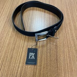 Black Leather Suede belt